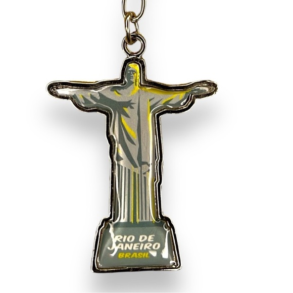 VINTAGE 90’s CHRIST THE REDEEMER BRASIL KEYCHAIN - Picture 1 of 5